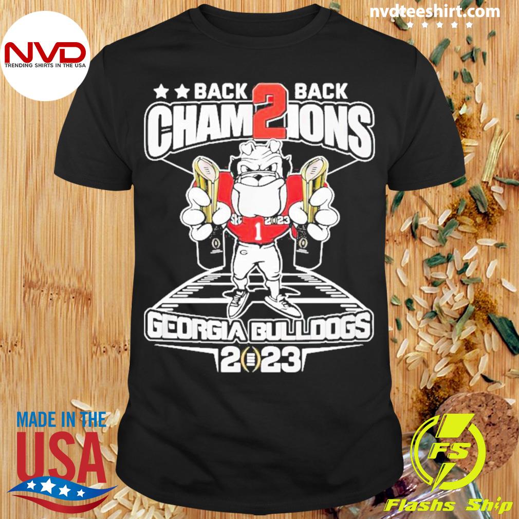 Back 2 Back Champion Georgia Bulldogs 2023 Shirt