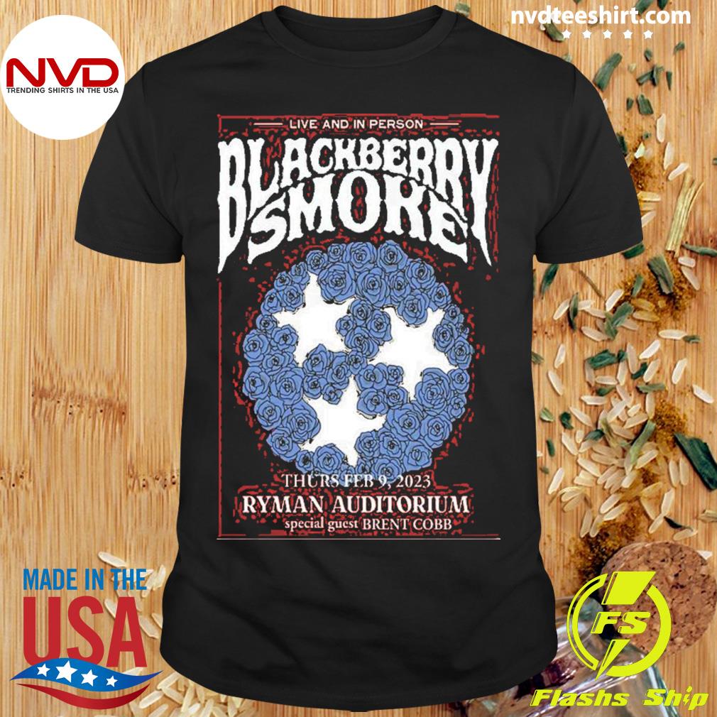 Blackberry Smoke February 9 2023 Ryman Auditorium Poster Shirt