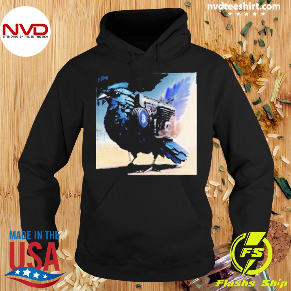 Blue Bird With Bitcoin Luggage Shirt Hoodie