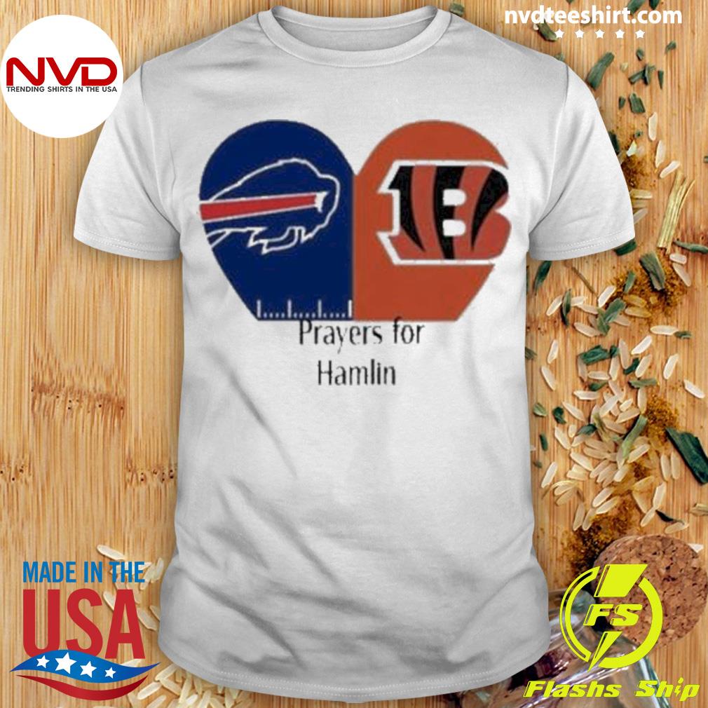 Pray For Damar Hamlin Buffalo Bills T-Shirt - Trends Bedding