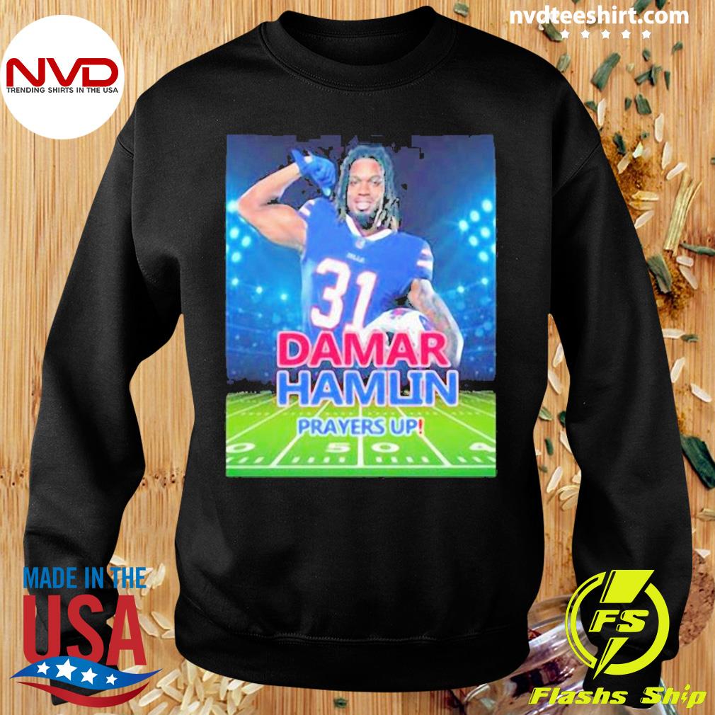 Pray For Damar Hamlin Buffalo Bills T-Shirt - Trends Bedding