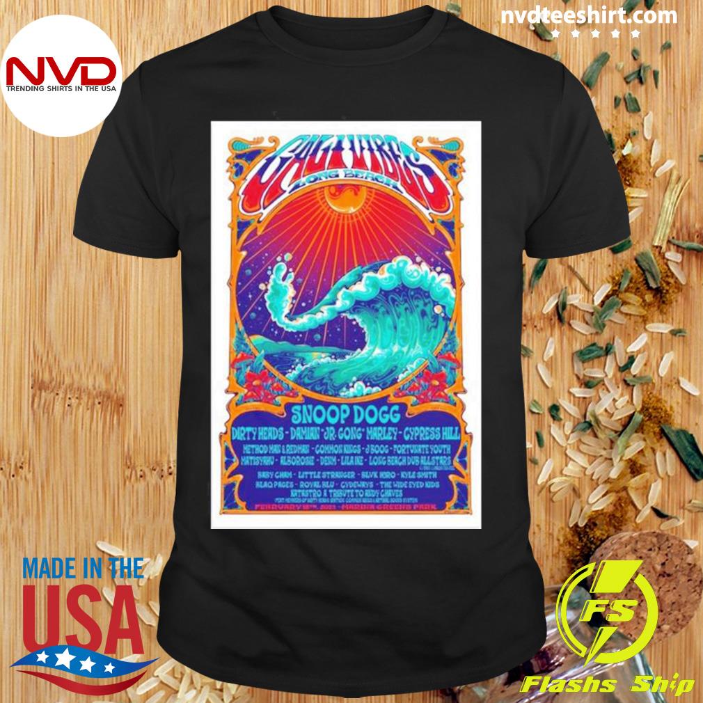 Cali Vibes Long Beach Ca 2023 Cali Vibes Festival 2023 Poster Shirt