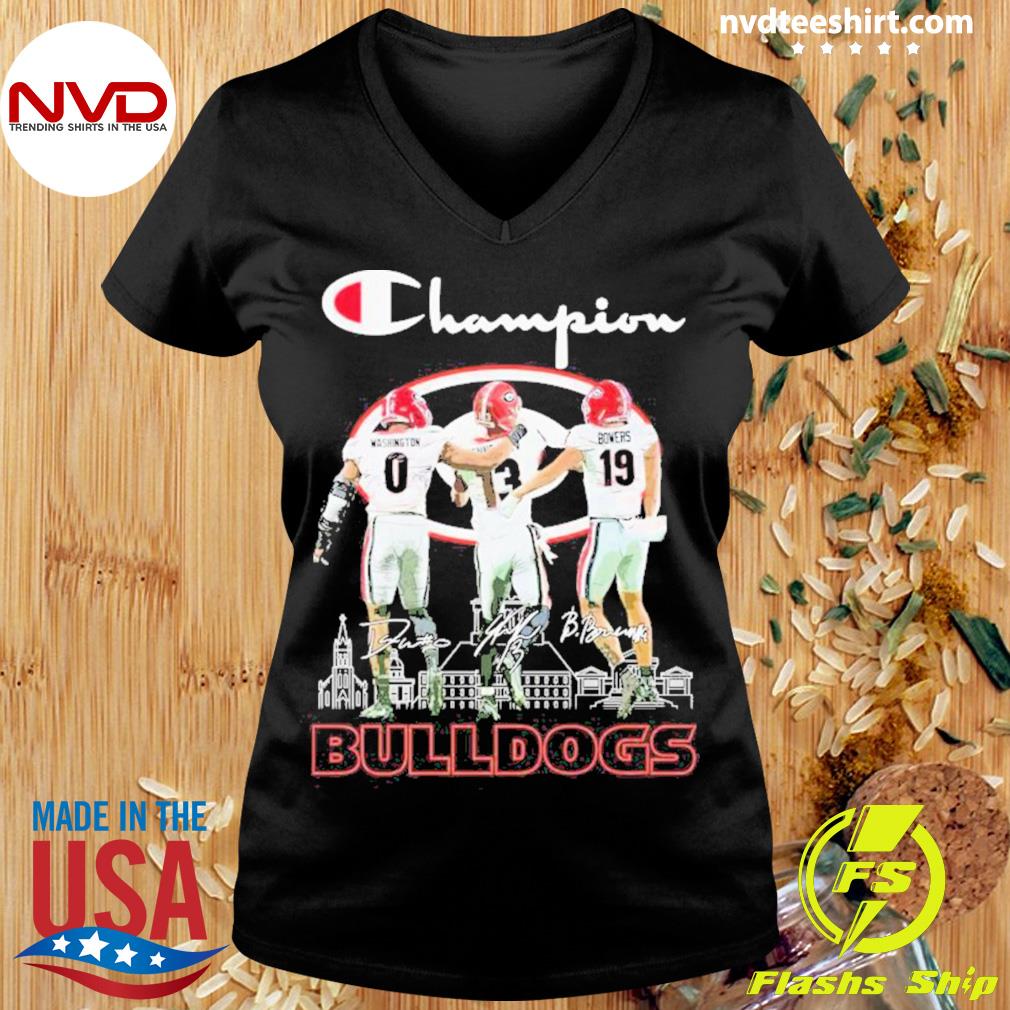 Champion Men's Georgia Bulldogs Black Stetson Bennett #13 T-Shirt, XL