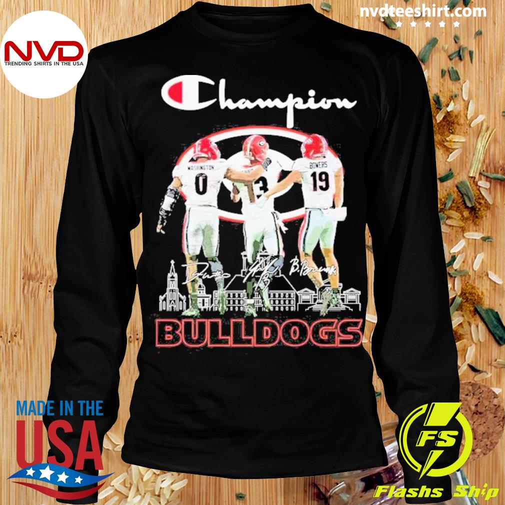 Champion Men's Georgia Bulldogs Black Stetson Bennett #13 T-Shirt, Medium