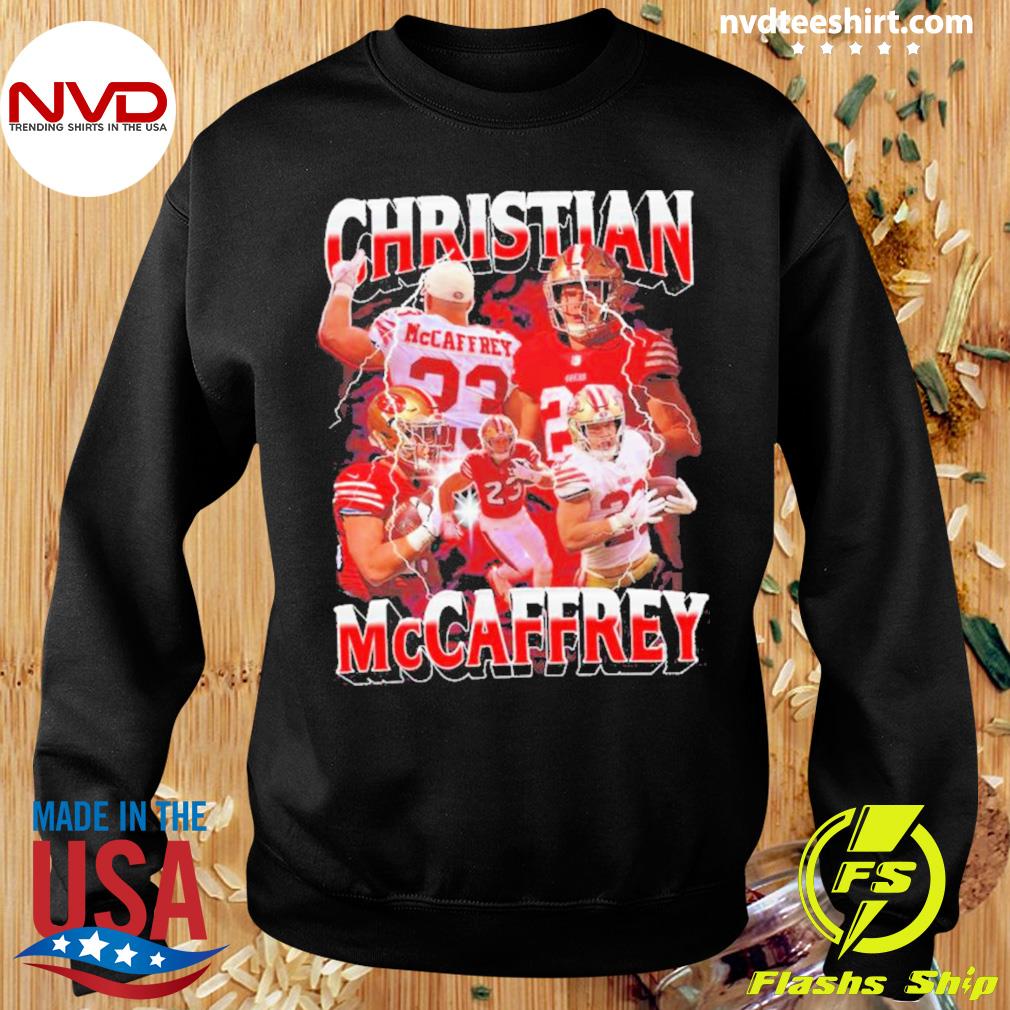 Christian McCaffrey San Francisco 49ers football signature Vintage shirt,  hoodie, sweater, long sleeve and tank top