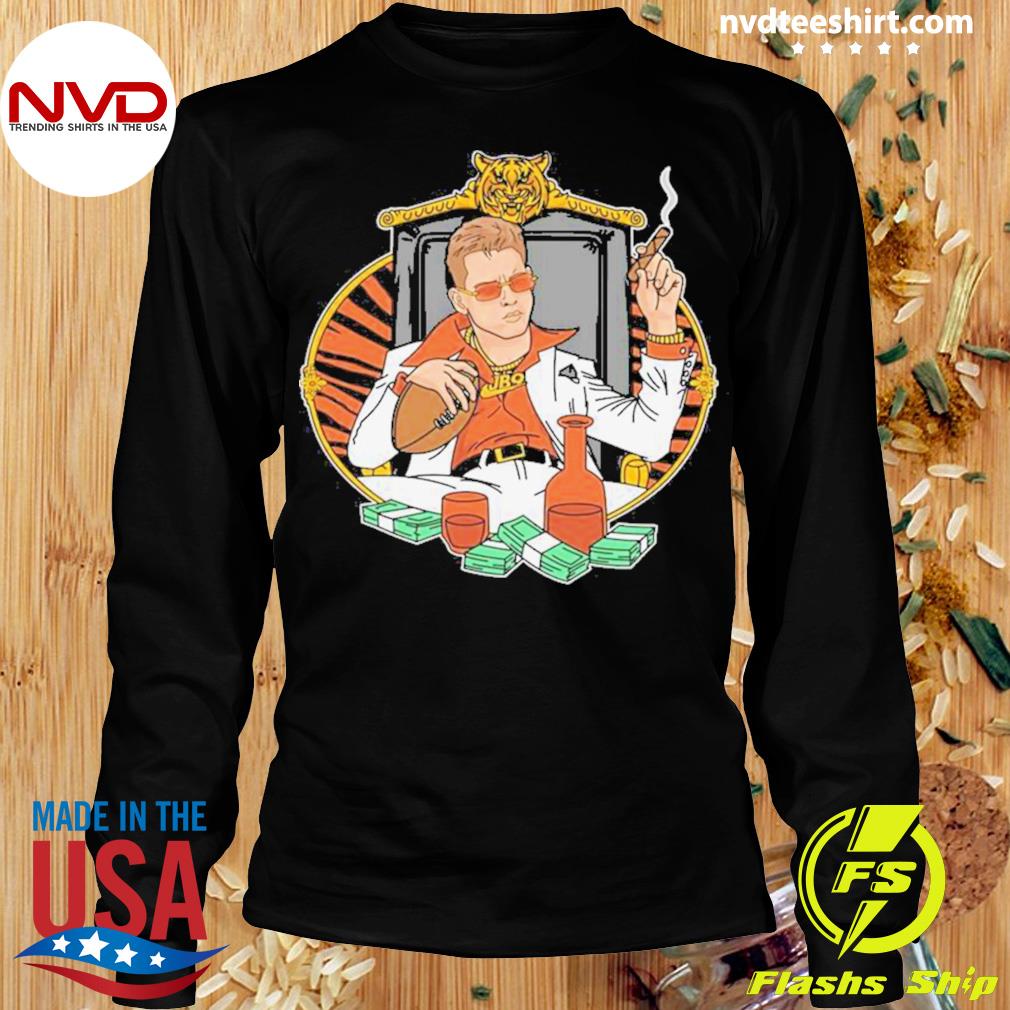 Joe Burrow Shirt Joe Burrow Vintage Shirt Burrow Smoking Cigar Black Shirt  I Love Football Joe Burrow Shirt - Trendingnowe