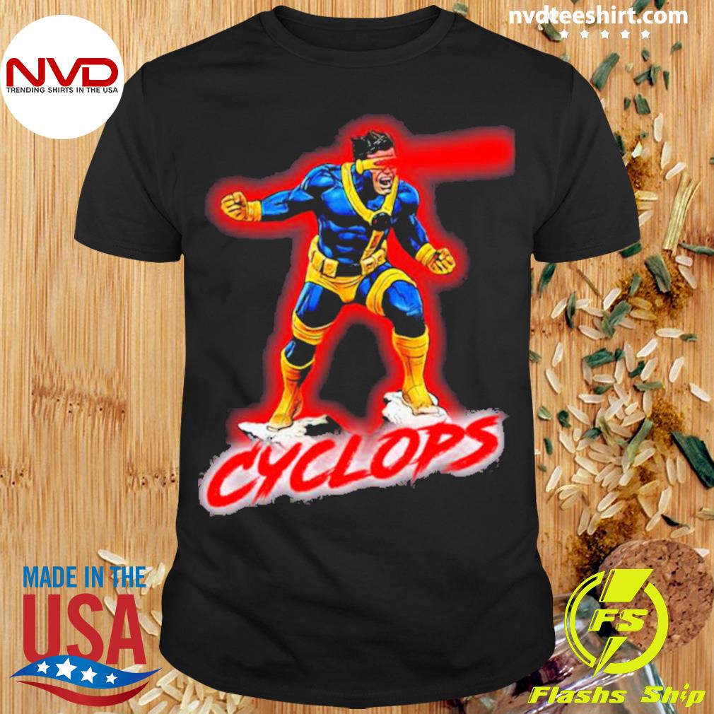 Colored Art Cyclops Comic Marvel Shirt