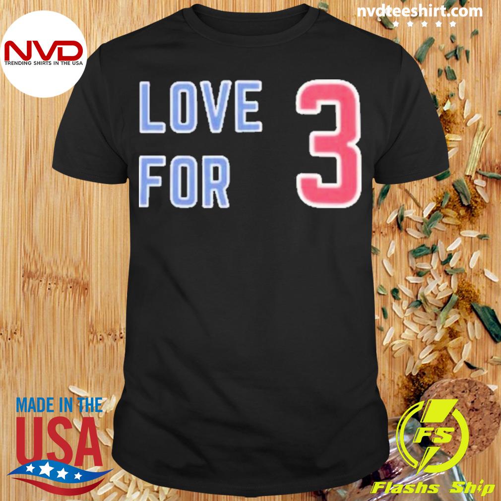 Love For 3 Damar Hamlin Shirt - High-Quality Printed Brand