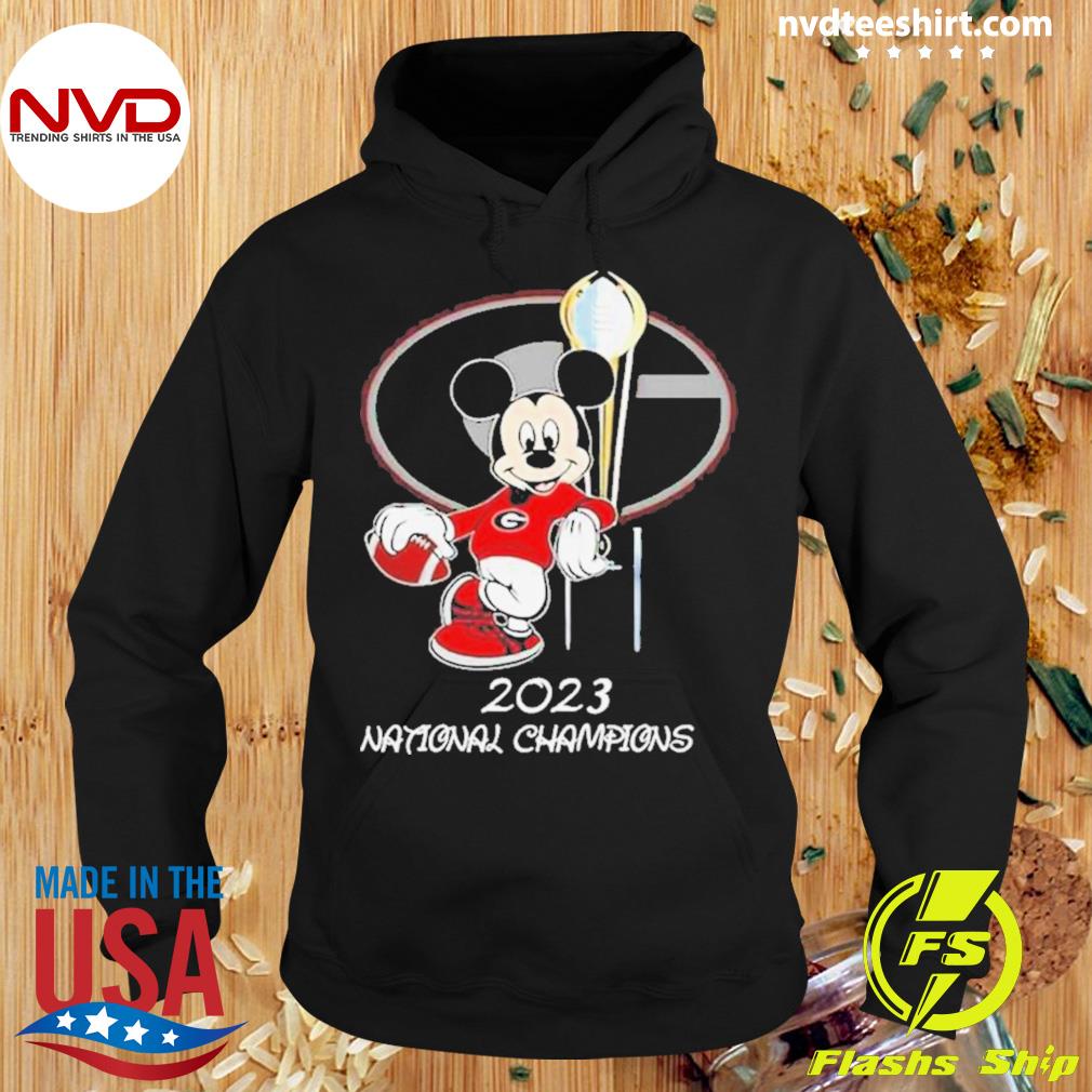 Georgia Bulldogs 2023 National Championship Mickey Mouse Champions Shirt Hoodie