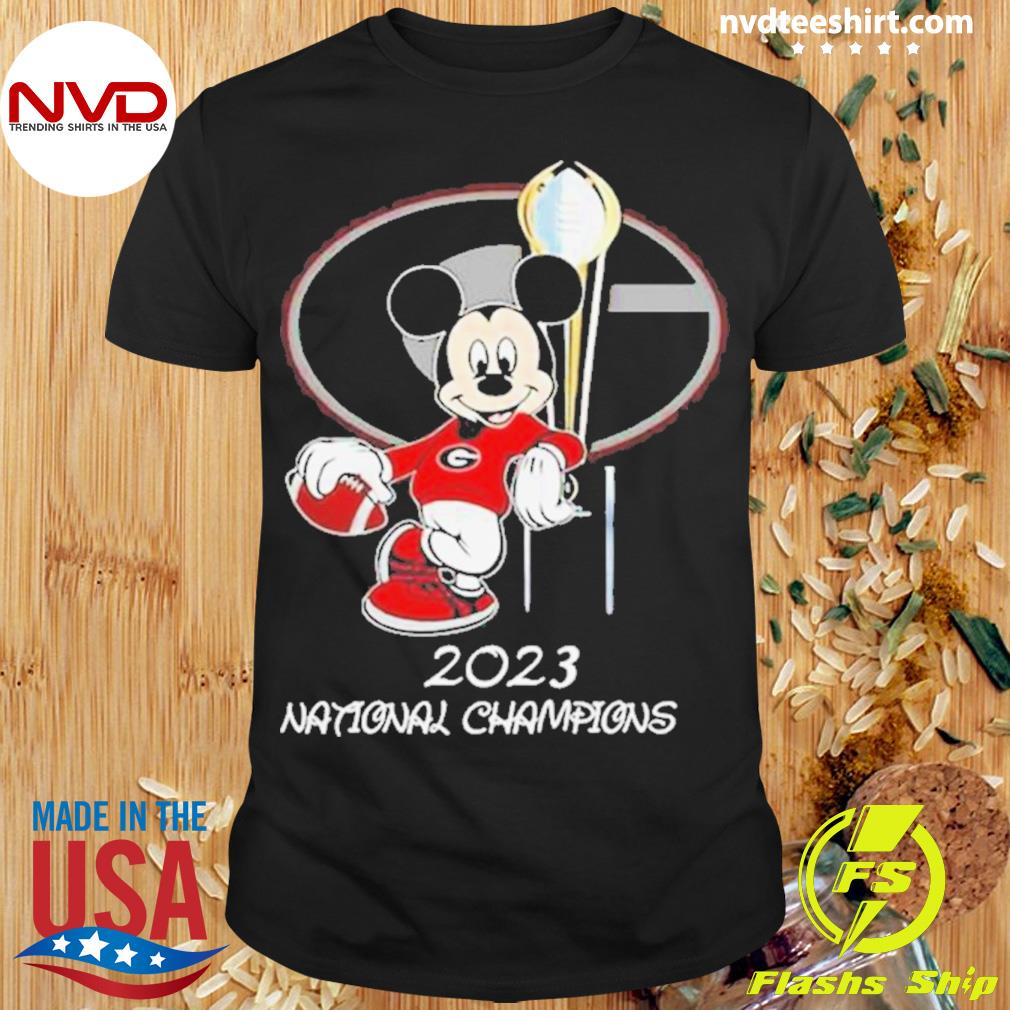 Georgia Bulldogs 2023 National Championship Mickey Mouse Champions Shirt