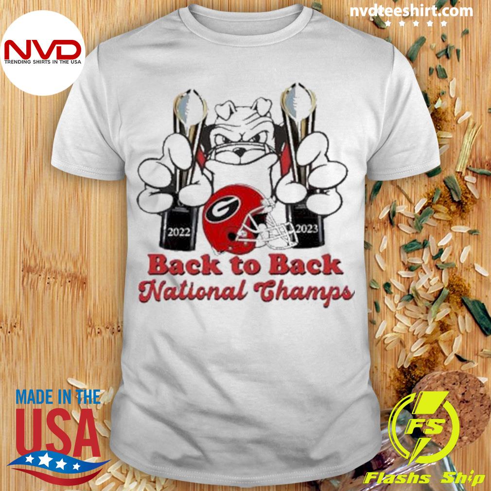 Georgia Bulldogs Back To Back 2022-2023 National Champs Shirt