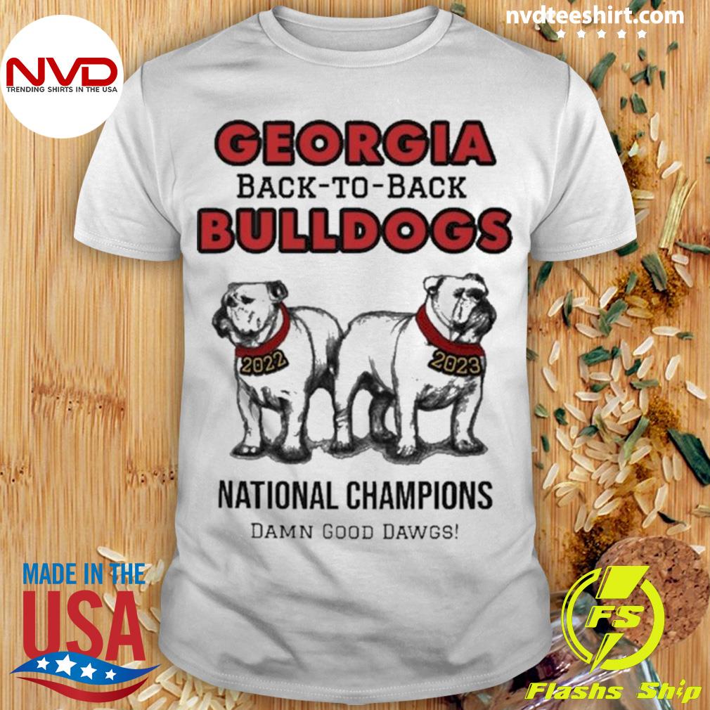 Cheap Georgia Bulldog Football Back To Back National Champions T Shirt -  Wiseabe Apparels