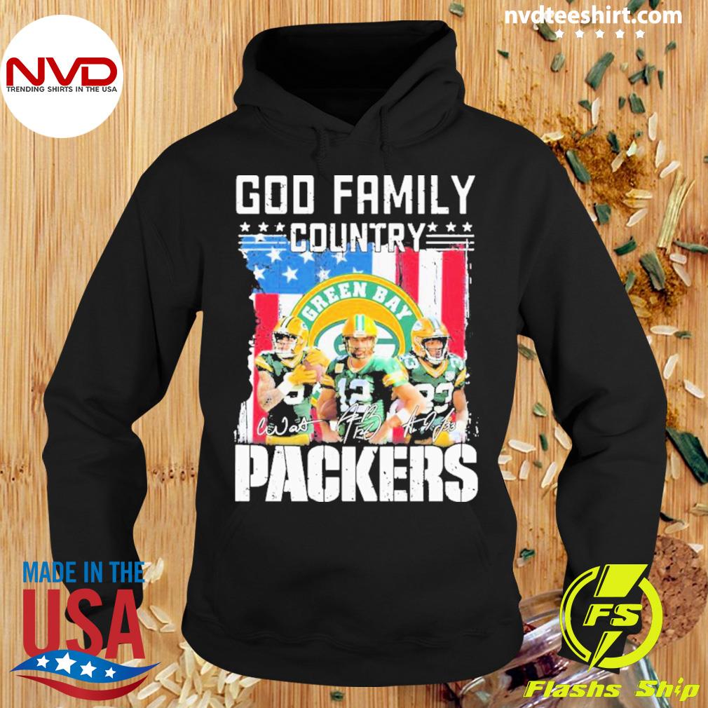 American Flag Veteran And Green Bay Packers Skull shirt - Kingteeshop