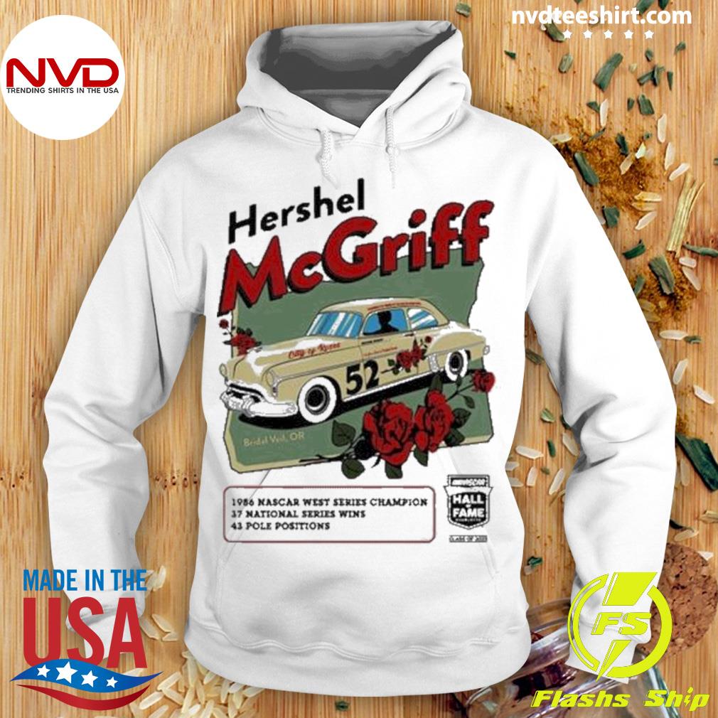 Hershel McGriff Checkered Flag NASCAR Hall of Fame Class of 2023 Inductee Shirt Hoodie