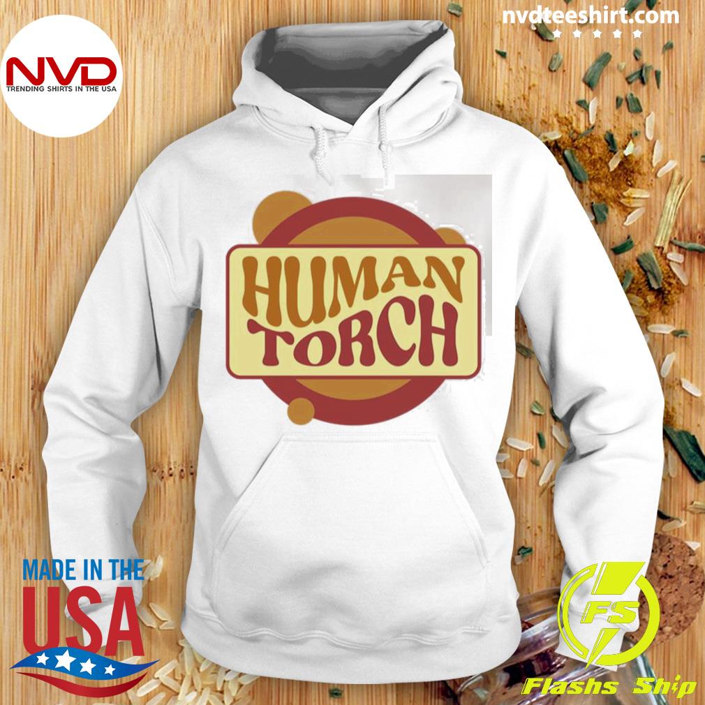 Human Torch Marvel Logo Shirt Hoodie
