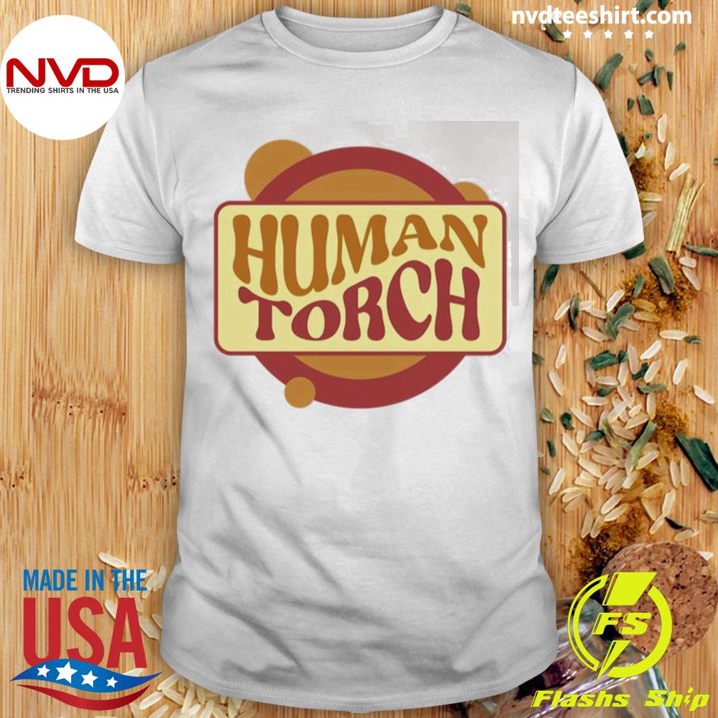 Human Torch Marvel Logo Shirt