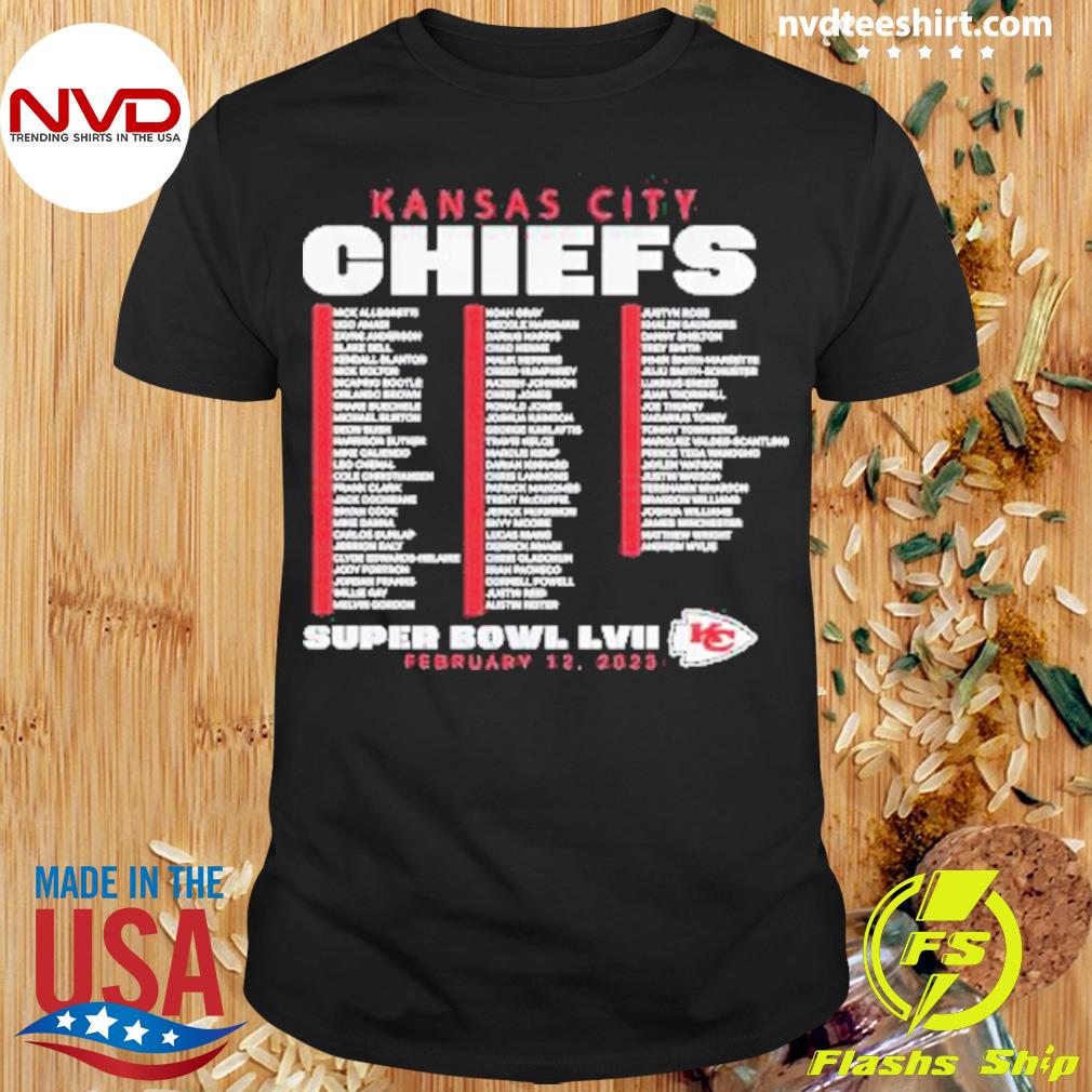 Kansas City Chiefs vs. Philadelphia Eagles Super Bowl LVII 21 February 2023  shirt - Peanutstee