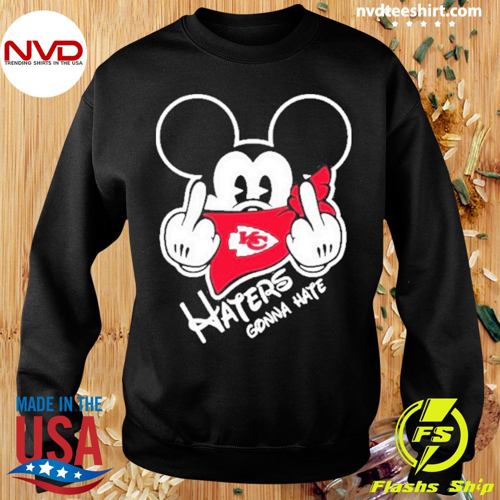 Kansas City Chiefs Mickey Mouse Haters gonna hate shirt, hoodie