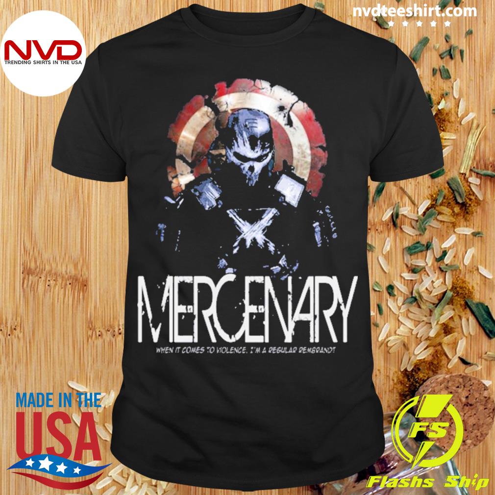 Mercenary Marvel Captain America Shield Shirrt