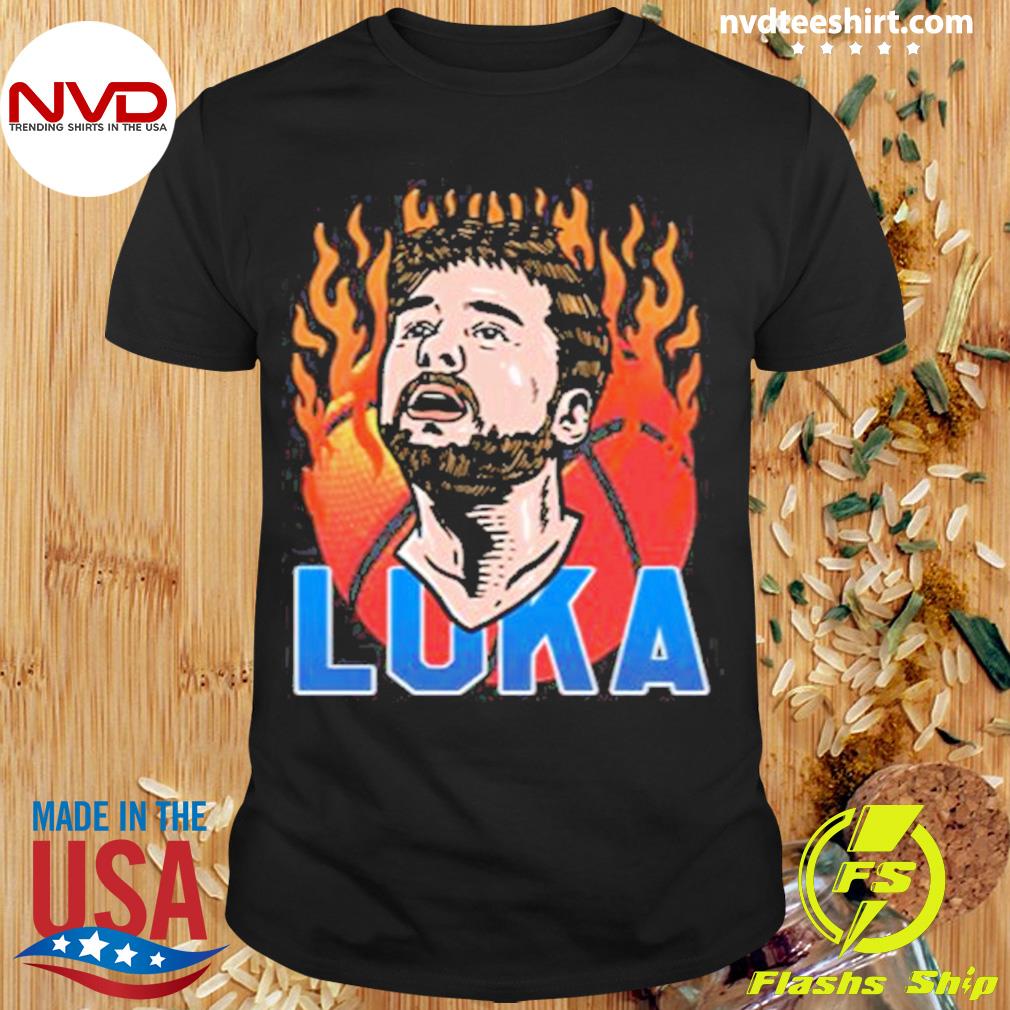 Nba Dallas Mavericks On Fire Luka Doncic Shirt