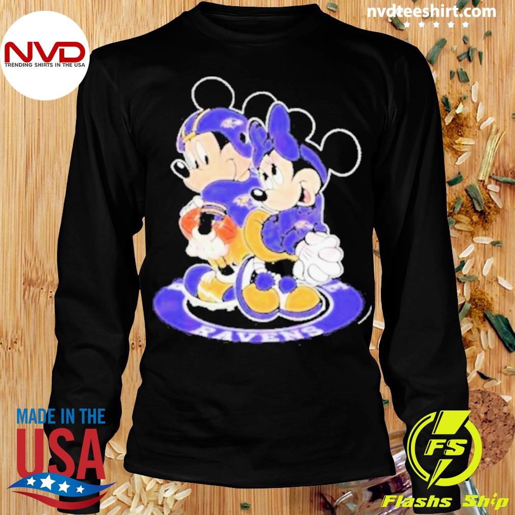 Mickey Mouse Nfl baltimore ravens logo 2023 shirt