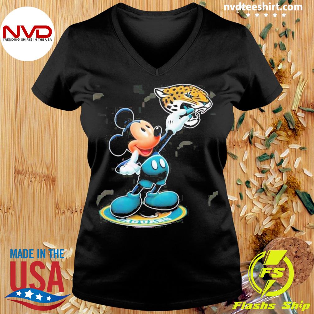 Mickey Gangster And Car Jacksonville Jaguars T-Shirt - Cruel Ball