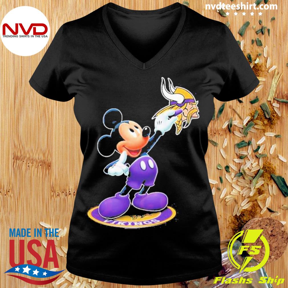 Mickey Mouse Nfl minnesota vikings logo 2023 shirt