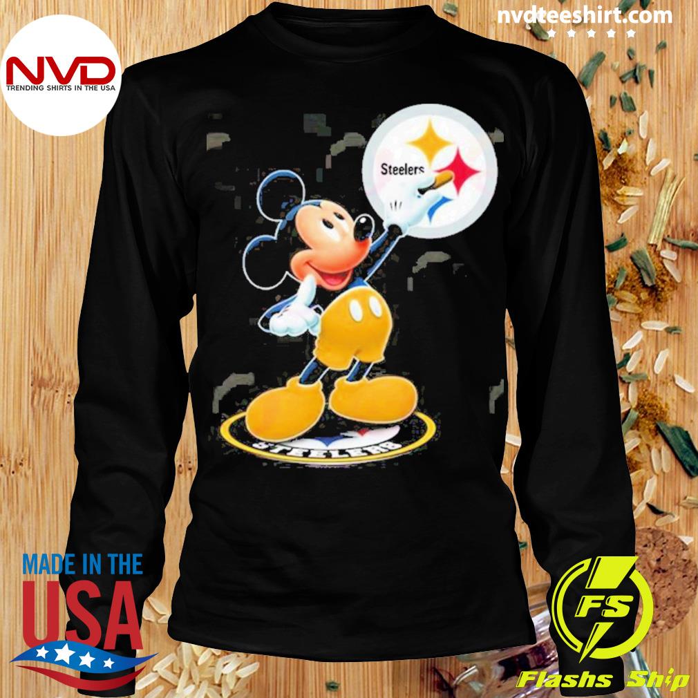 Mickey Mouse Nfl Pittsburgh steelers logo 2023 shirt, hoodie, sweater, long  sleeve and tank top