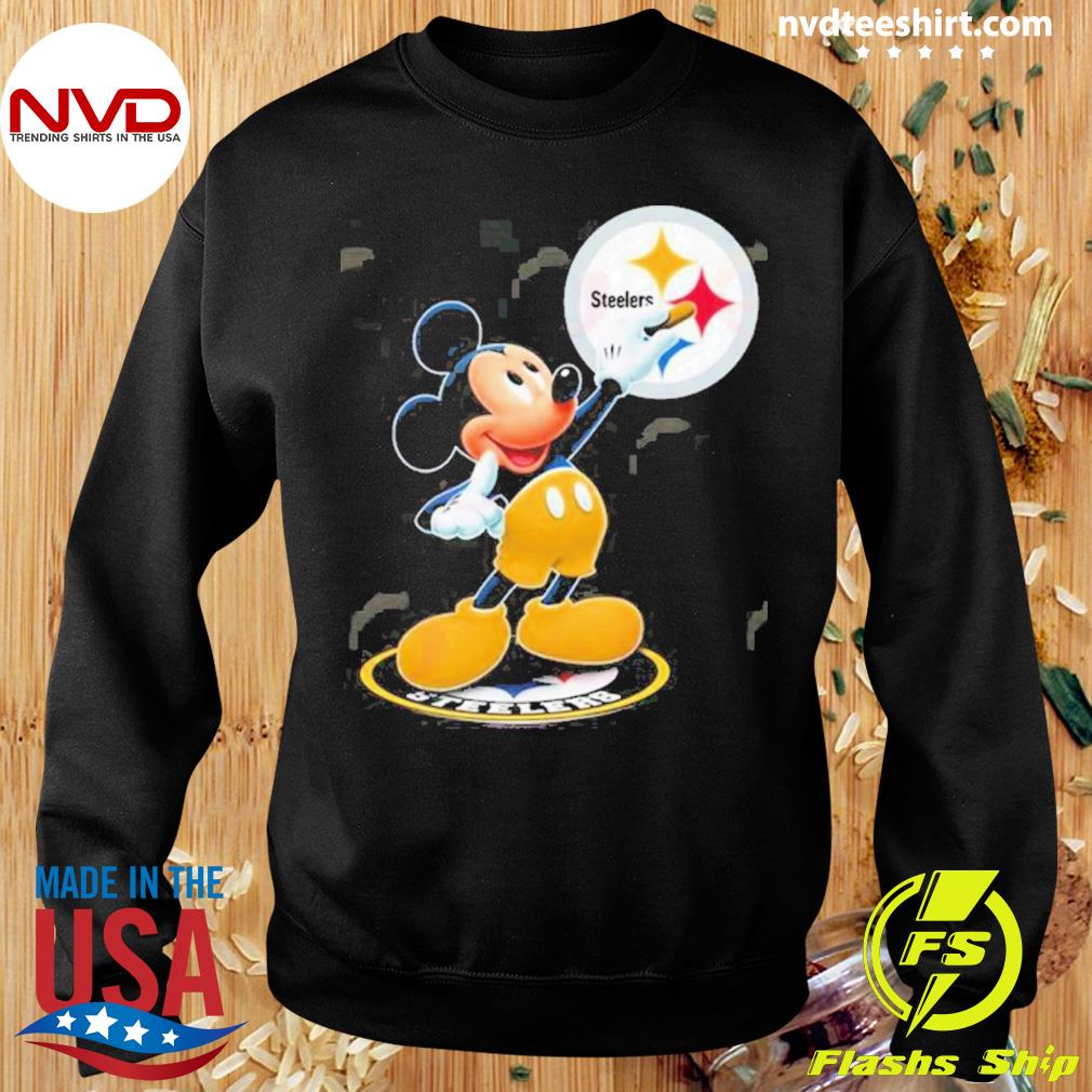 NFL 2023 Pittsburgh Steelers Mickey Mouse And Minnie Mouse Shirt -  Peanutstee