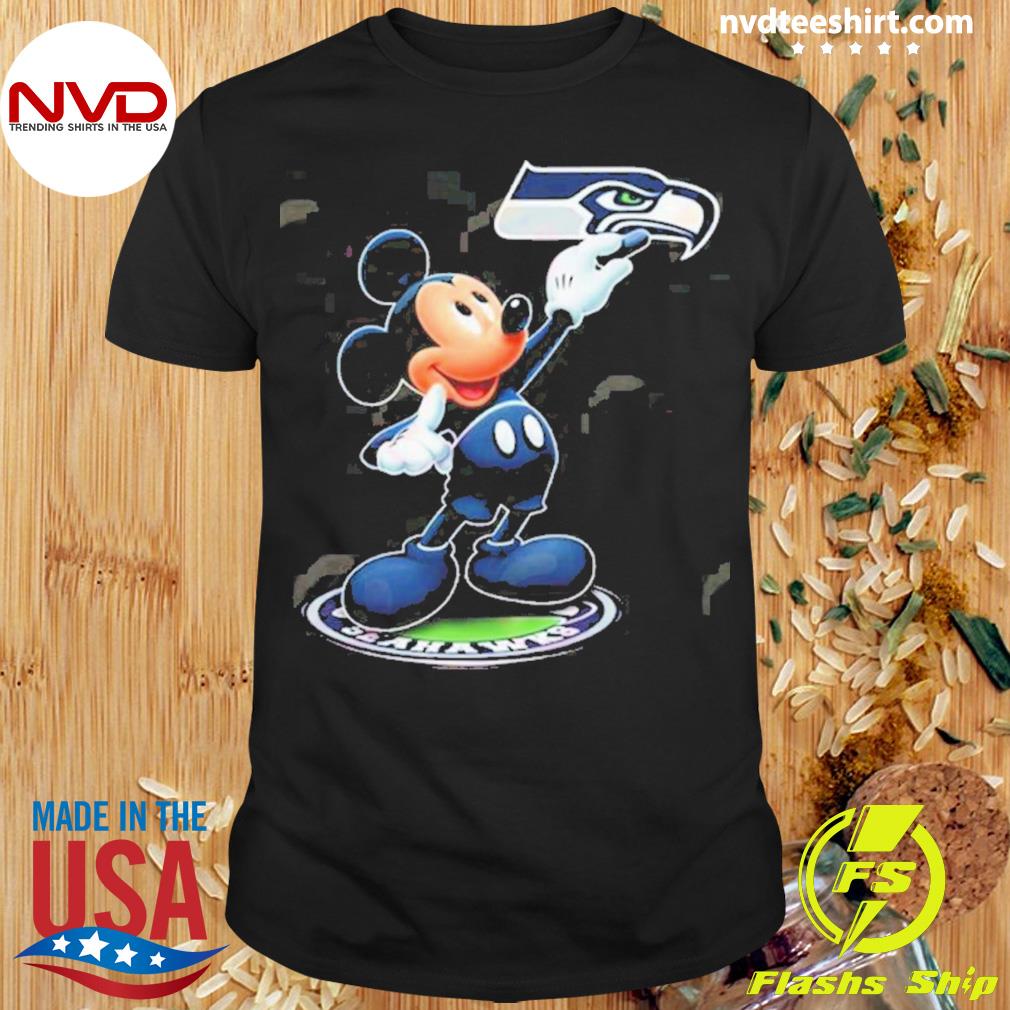 Funny NFL Seattle Seahawks Mickey And Minnie 2023 Shirt, hoodie, sweater,  long sleeve and tank top