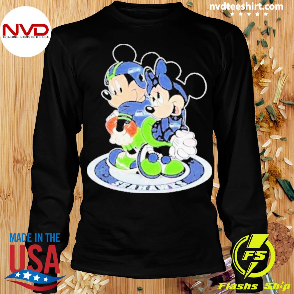 NFL Seattle Seahawks Mickey Mouse And Minnie Disney Shirt