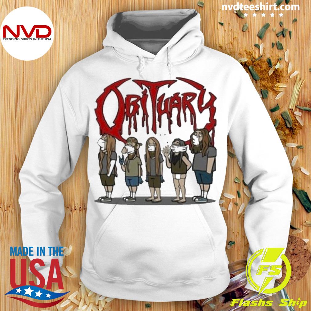 Obituary Merch Cartoon Stay Safe Stay Metal Shirt Hoodie