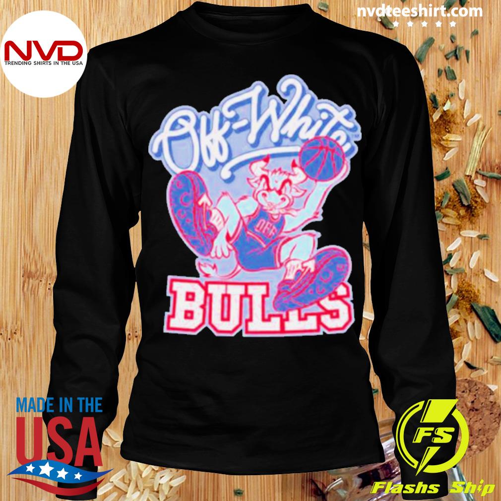 Off White Chicago Bulls Basketball Shirt - Bluecat