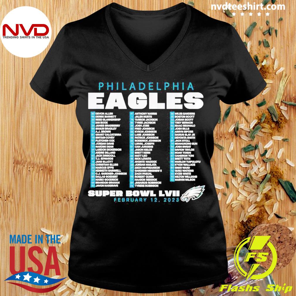 Philadelphia Eagles Super Bowl LVII Varsity Roster 2023 T-Shirt, hoodie,  sweater, long sleeve and tank top