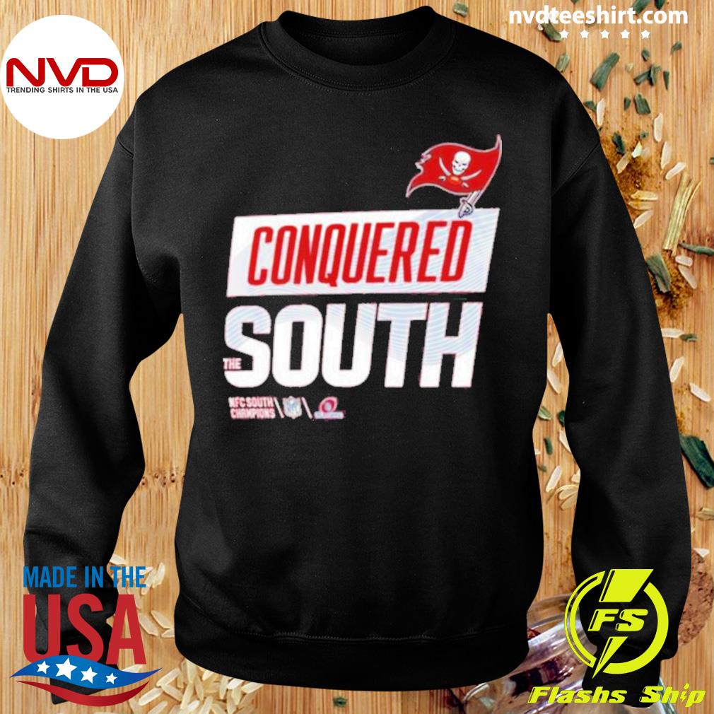 Conquered the south nfc south champions tampa bay buccaneers 2023 shirt -  Limotees