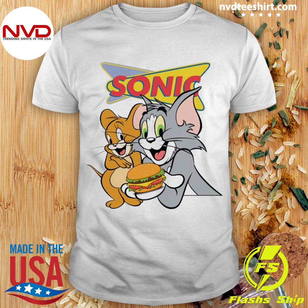 Tom And Jerry Sonic America’s Drive In Shirt