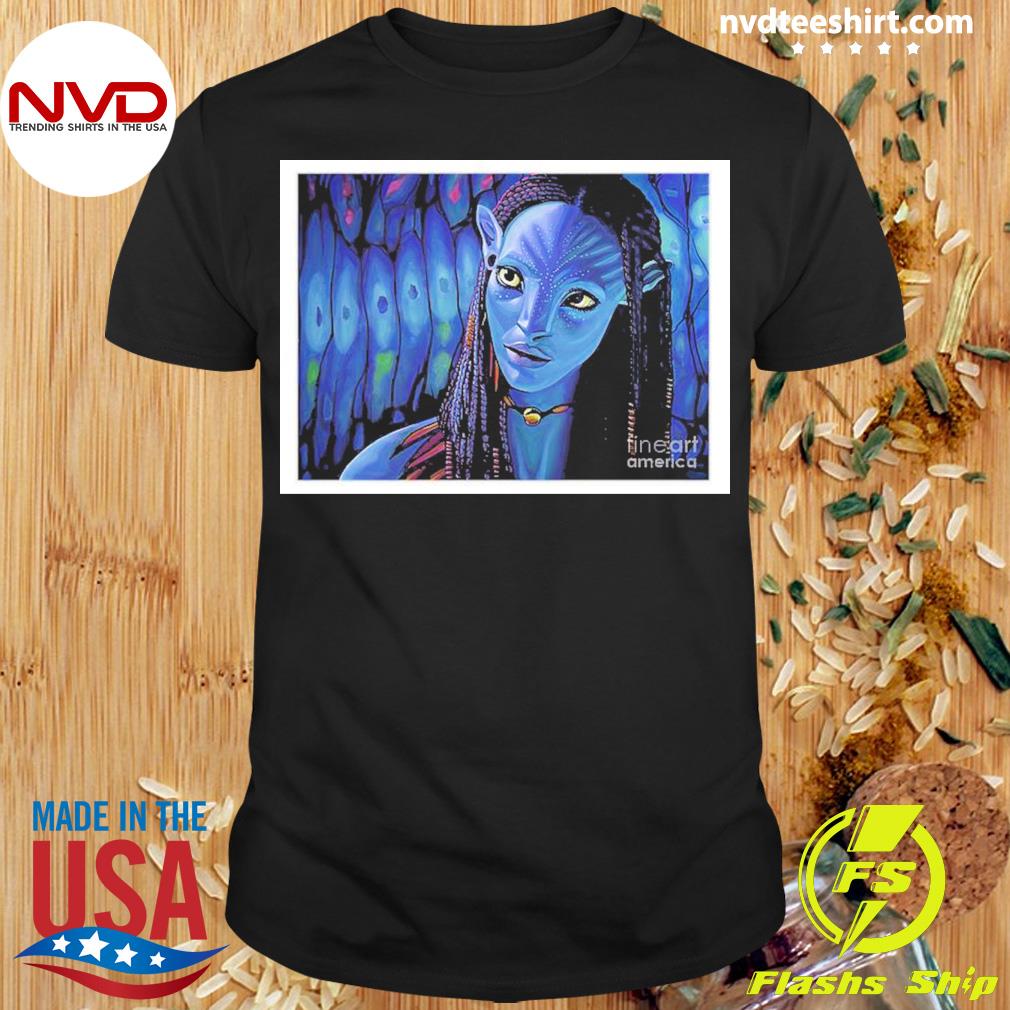 Zoe Saldana As Neytiri In Avatar Onesie By Paul Meijering Fine Art America Shirt