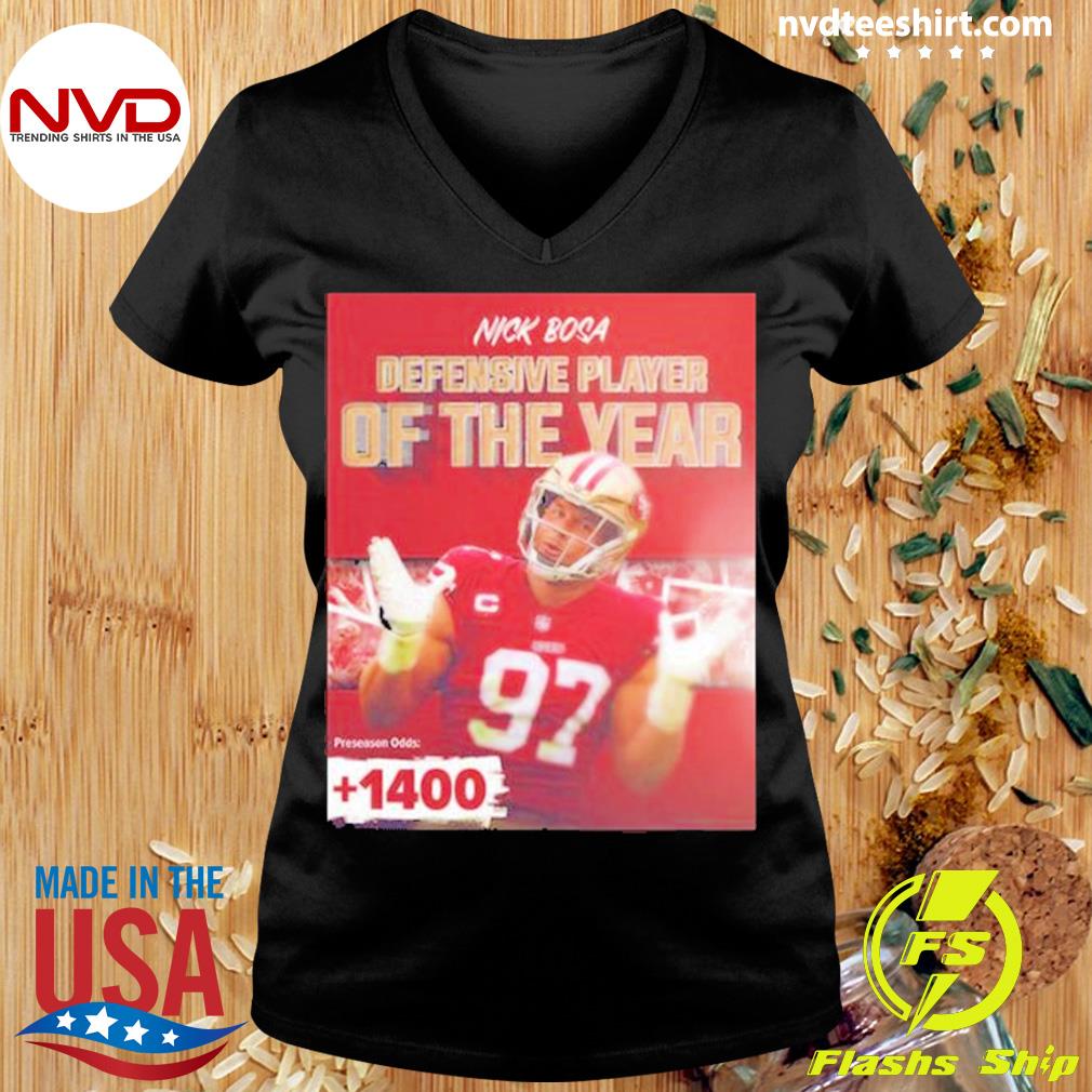 Nfl defensive player of the year winner is nick bosa shirt, hoodie,  sweater, long sleeve and tank top