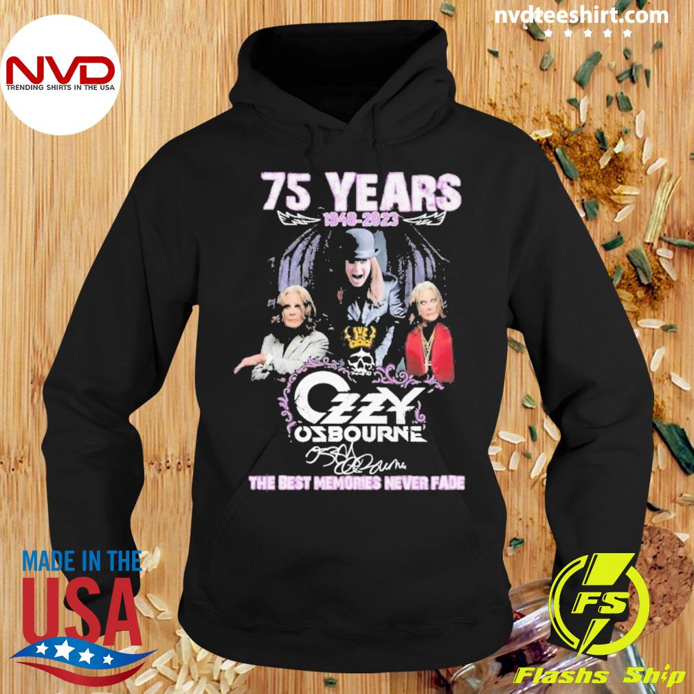 THROWBACK ON MEMORIES TEE 本日限定価格 75 Years 1948-2023 Ozzy Osbourne The Best Memories Never