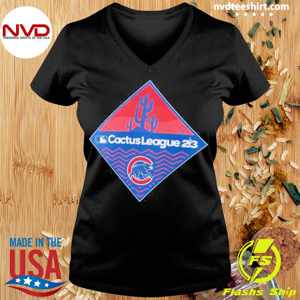Women's Chicago Cubs Rhinestone baseball V-neck T-Shirt Tee Bling Lady