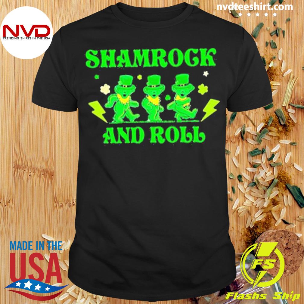 Grateful Dead Shamrock and Roll Patricks Day Shirt