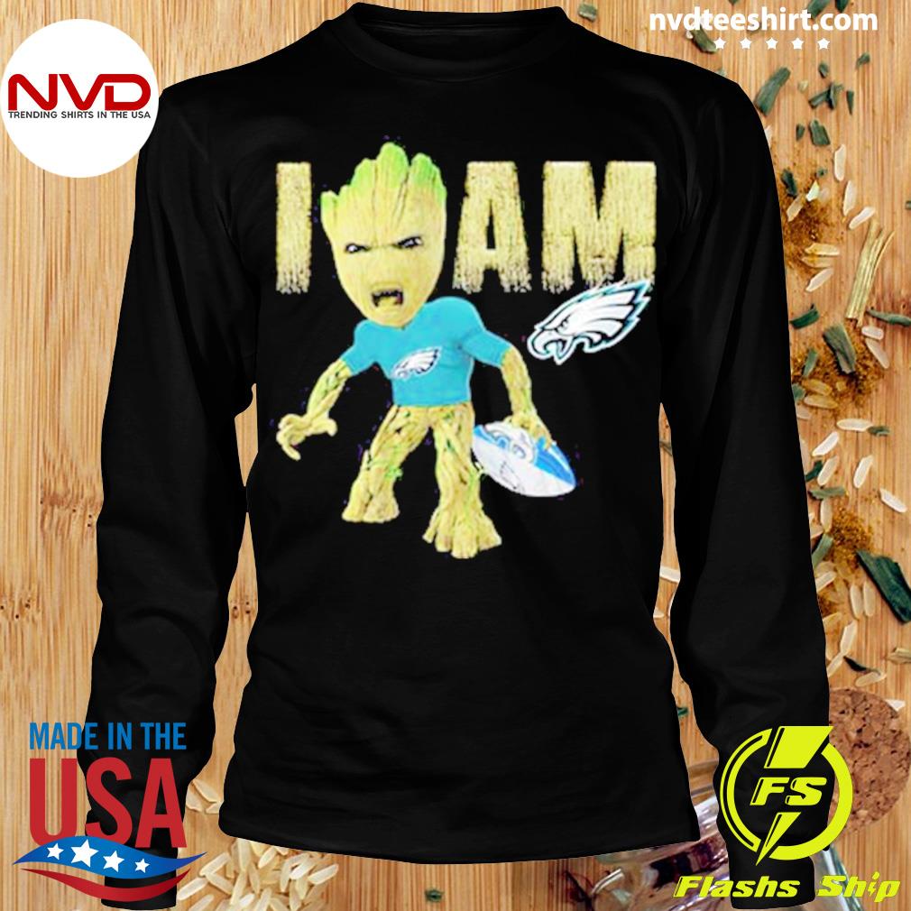 I Am Groot Disney Philadelphia Eagles Shirt, Gifts For Eagles Fans