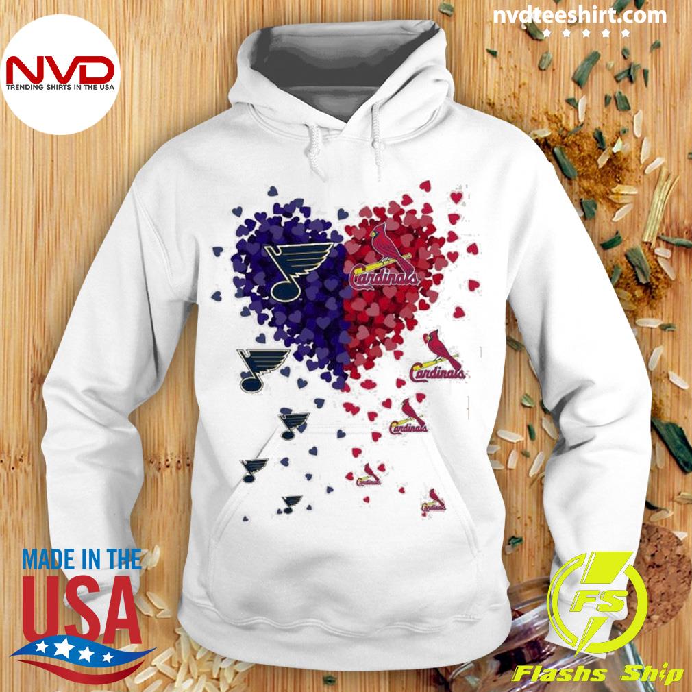 Heart St Louis Blues and St Louis Cardinals shirt, hoodie, sweater, long  sleeve and tank top