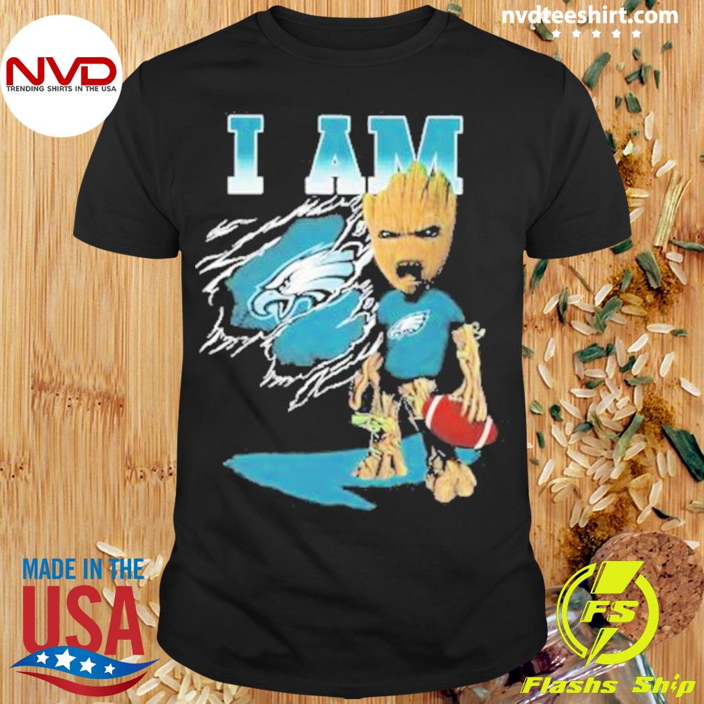 I Am Groot Disney Philadelphia Eagles Shirt, Gifts For Eagles Fans