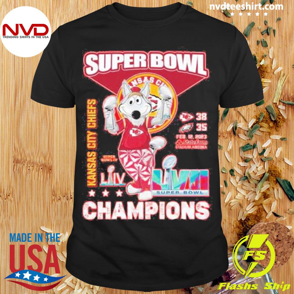 Official mascot Super Bowl Champions Kansas City Chiefs KC Wolf shirt,  hoodie, sweater, long sleeve and tank top