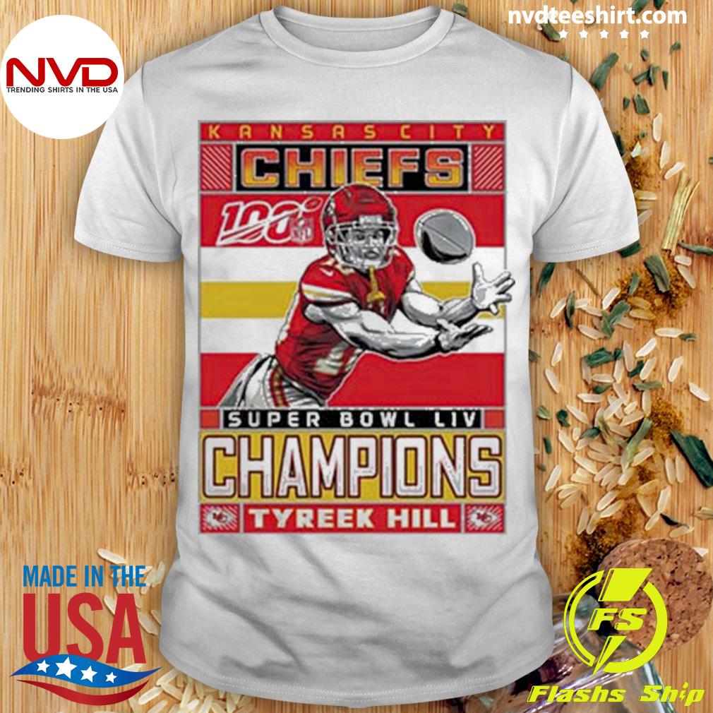 Tyreek Hill Kansas City Chiefs Super Bowl LIV Champions