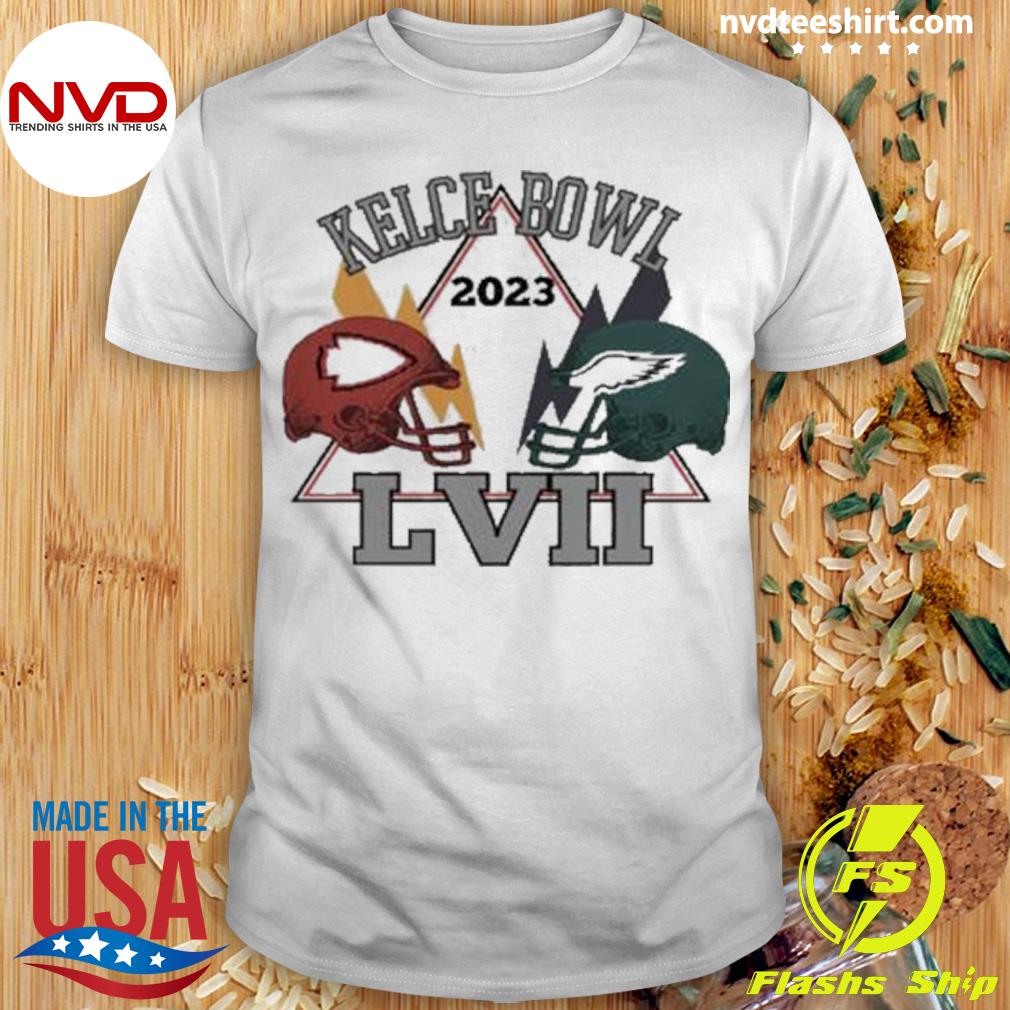 Kelce Bowl 2023 LVII Kansas City Chiefs vs Philadelphia Eagles Helmet Shirt