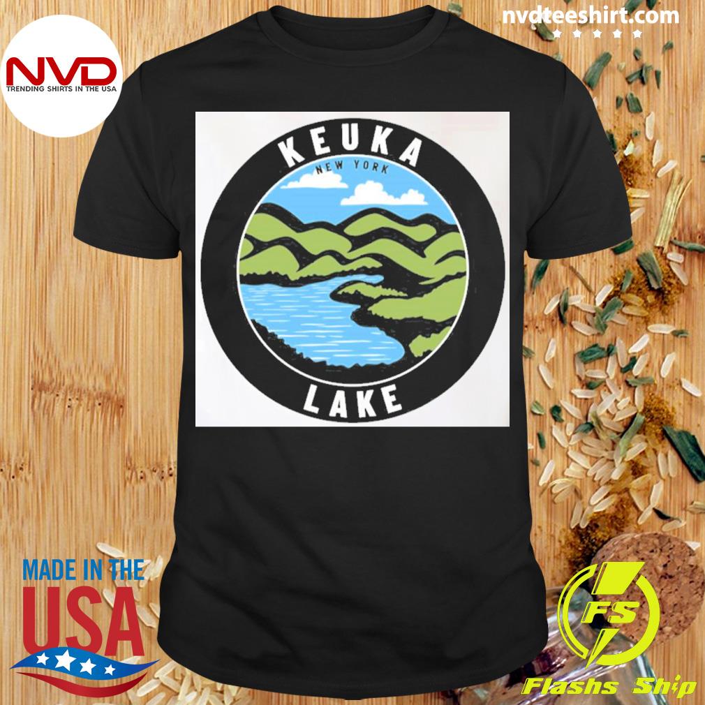 Keuka Lake New York Ny State Outdoors Nature Vacation Badge Shirt