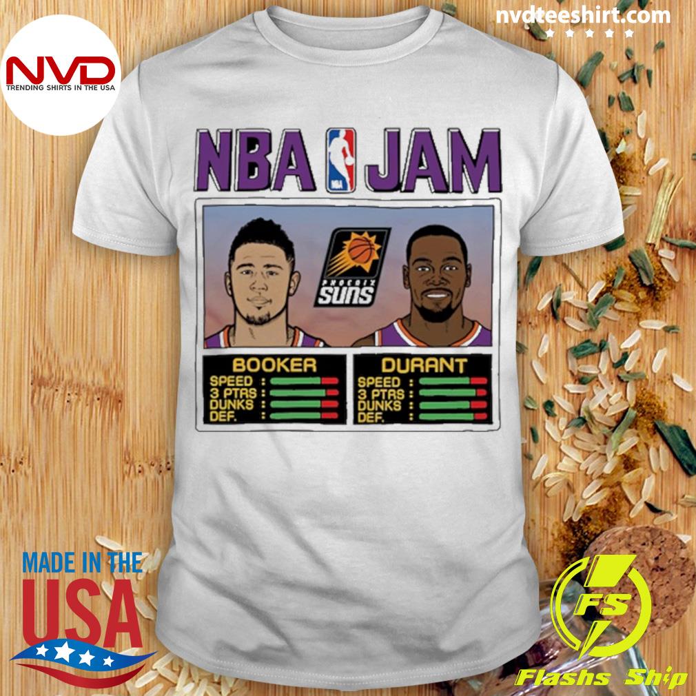 Kevin Durant & Devin Booker Phoenix Suns Homage Nba Jam Tri-Blend Shirt -  NVDTeeshirt