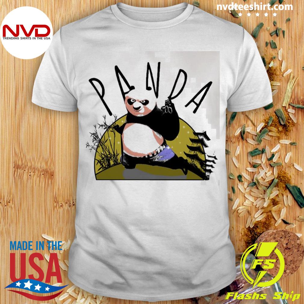 Kung Fu Panda Fighting Mode On Shirt